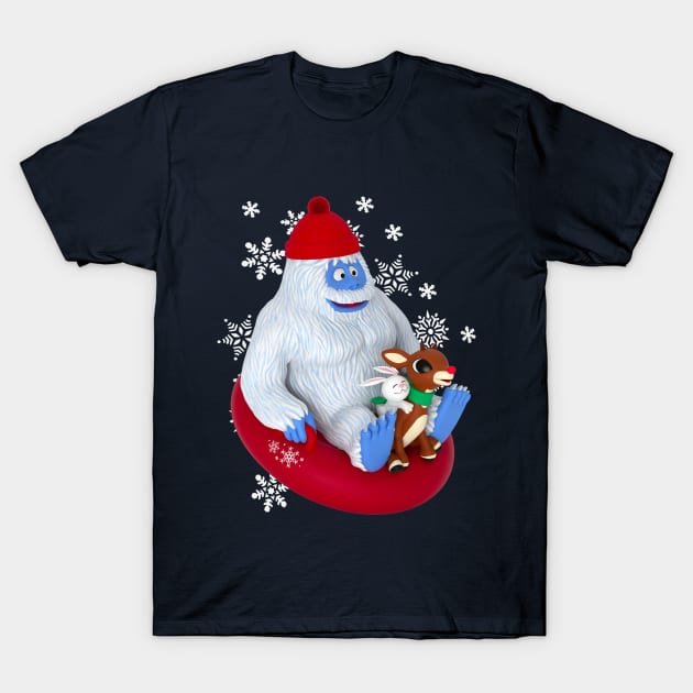 BUMBLE & RUDOLPH Snow Tubing T-Shirt by Pop Fan Shop